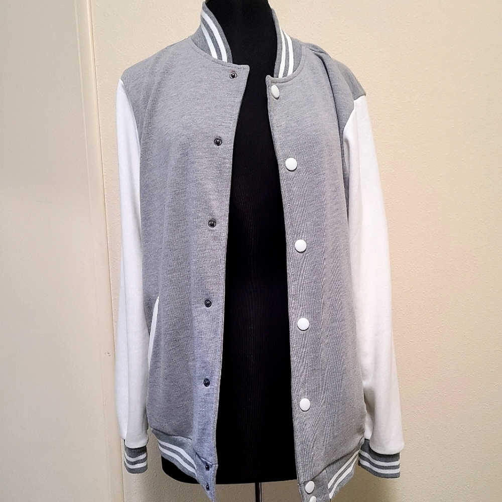 Varsity bomber jersey jacket